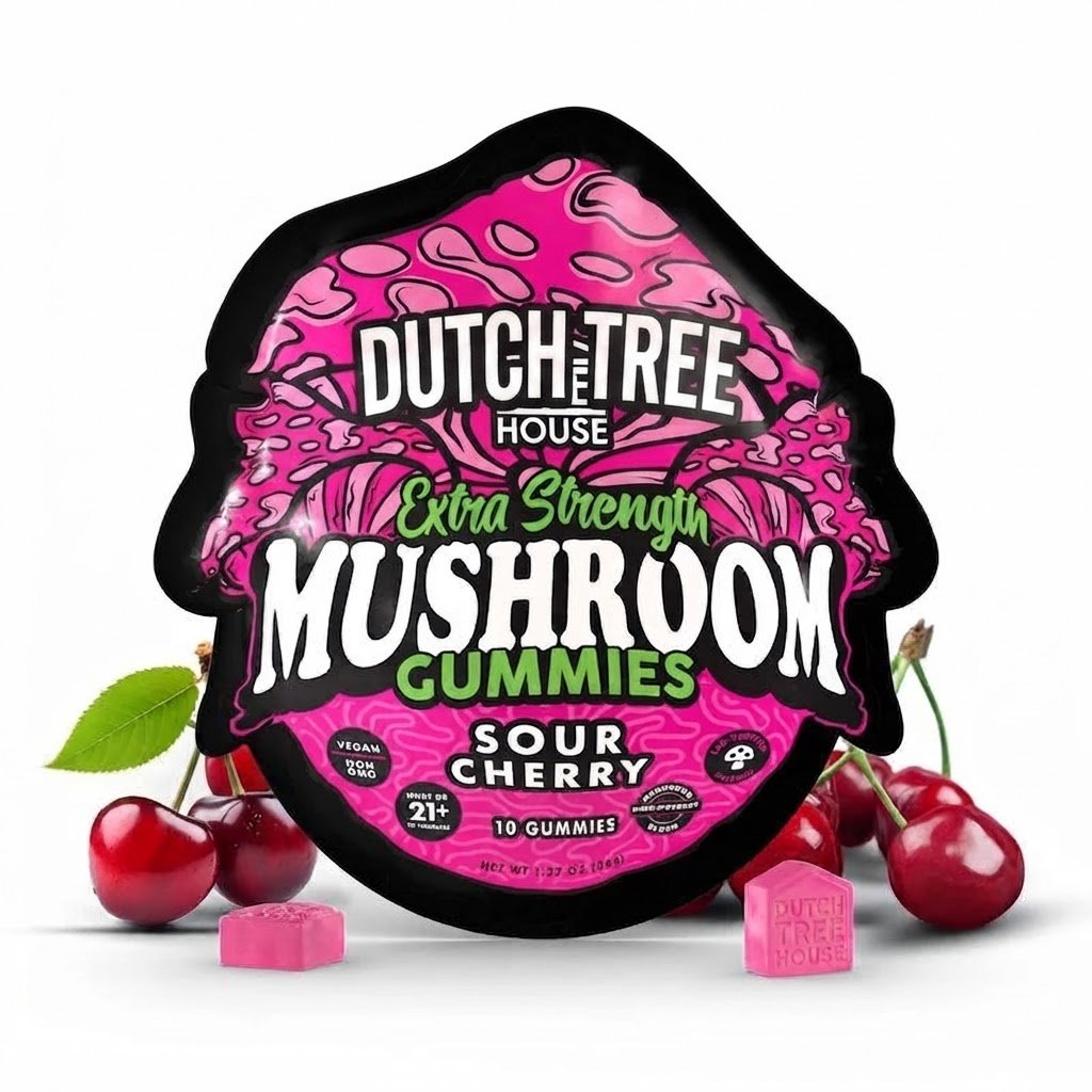 Sour Cherry Extra-Strength Mushroom Gummies Sour Cherry Extra-Strength Mushroom Gummies