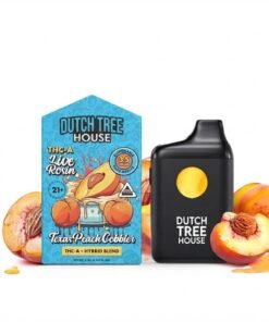 Texas Peach Cobbler - Live Rosin Hybrid THC-A Vape Pen - 3.5g